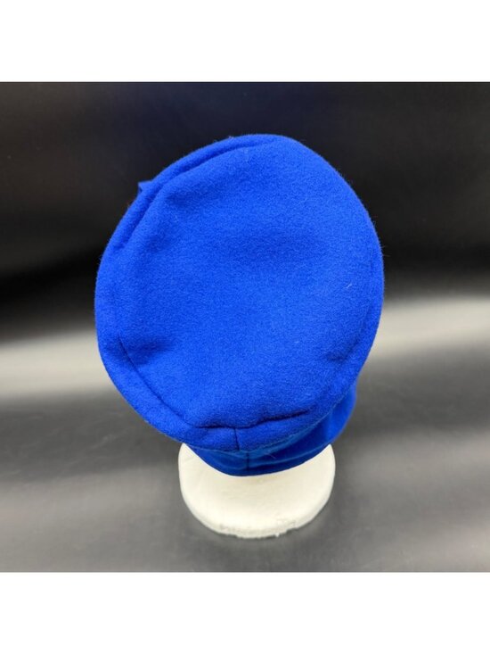 Vintage Blue Felt Hat Bow Detail Union Made Mid Century Accessory Retro Chic main image 5